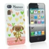 Lovely Design Hotselling Plastic Hard Back Case Cover For iPhone 4 With Retail Packing