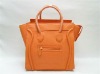 Lovely Orange Genuine Leather Woman Handbags