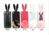 Lovely Rabbit case for iphone 4S 4G,cell phone case