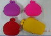 Lovely Shape Small Silicone Coin Purse with Carabiner