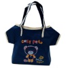 Lovely children cloth style non-woven satchel bag for kids