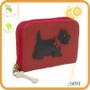 Lovely designed leather coin purse with an animal decorated