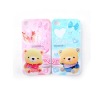 Lovers Little Dogs Protective PVC Cases For iPhone 4