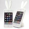Lucky rabbit silicone iphone4g case
