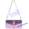 Luxuary Leopard Lady Bag Design for iPhone 4 Bling Covers with Stand