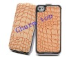 Luxury Genuine Cow Leather Case For iPhone4 4S 4G