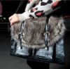 Luxury WINTER BAG Faux Rabbit Fur Women Satchel Shoulder bag L164