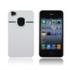Luxury White Circular hole Hard Case Back Cover For Iphone 4 4G 4S