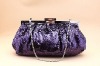 MAGIC PURPLE SATIN EVENING PURSE Wedding PARTY BAG