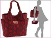 MJ ladies fashion bag -TIE DYE DIE TOTE HAND BAG  red NWT