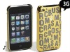 MJ yellow color CASE COVER W/CHROME FOR iPhone 4 4G NEW
