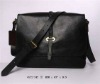 MOQ1(Free Shipping)- Guaranteed 100% Genuine Leather Messenger Bags ,Brand Designer Messenger Bags NO.6922-342-black