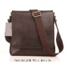 MOQ1(Free Shipping)- Guaranteed 100% Genuine Leather Messenger Bags ,Brand Designer Messenger Bags NO.7943-342-dark coffee