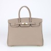 MOQ1(Free Shipping)- Guaranteed 100% Genuine Leather purses and handbags,Brand Designer Handbags No.1041-dark gray
