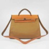 MOQ1(Free Shipping)- Guaranteed 100% Genuine Leather woman handbag,Brand Designer Handbags No.60667-orange light coffee