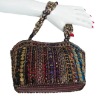 MULTICOLOR WEDDING BRIDAL BEADED WOMEN CLUTCH PURSE BAG