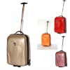 MY-002 PC single trolley luggages,wheeled luggage(four 360 rototary wheels,two tube Aluminum bars)