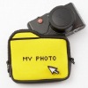 MY DOCUMENT Neoprene camera holder with nice yellow color
