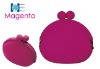 Magenta Silicone Coin Purse