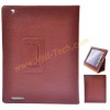 Magnetic Brown Leather Protector Stand Case Cover For Apple iPad 2