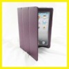 Magnetic Leather Case Smart Cover for iPad 2 Protective Accessories Stylish Tri Fold Cases Covers Wholesale Cheap New Purple