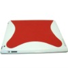 Magnetic smart cover with back case for Ipad 2 smart cover red