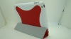Magnetic smart cover with back case for Ipad 2 smart cover red