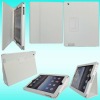 Mat pattern PU leather case with stand for IPAD2