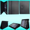 Mat pattern PU leather case with stand for IPAD2