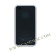 Matte Plate PC Hard Case for iPhone 4S/ iPhone 4 (With TPU Frame)(Bule)
