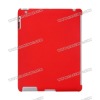 Matte Surface Hard Back Cover for iPad 2(red)