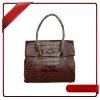 McGREGOR brand brown snake real leather handbags(sp35140)