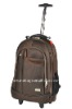 Men Rolling Backpack 15" Laptop Nylon coffee