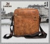 Men oil cowhide leather shoulder bag