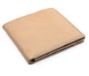 Men's Genuine Leather Compact Hipster Wallet Tan