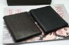 Men's black color leather wallet,DA2-66487