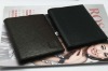 Men's black leather wallet,DA3-66487