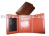 Men's leather tri-fold wallet