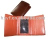 Men's leather tri-fold wallet