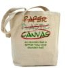 Men tote leather canvas bag