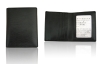 Mens Black leather wallet bifold long shape