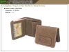 Mens camel corduroy 2-fold wallets small and casual