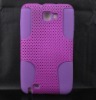 Mesh cambo case silicone +hole hard case For Samsung Galaxy Note i9220