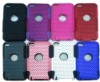 Mesh cambo case silicone +hole hard case For Touch 4 4g