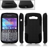 Mesh cambo case silicone hole hard case For blackberry 9790