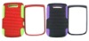 Mesh cambo case silicone +hole hard case For blackberry 9800