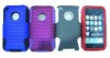 Mesh cambo case silicone +hole hard case For iphone 3g 3gs