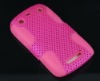 Mesh cambo case silicone +hole skin hard back case For blackberry curve 9350/9360/9370