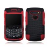 Mesh combo case for blackberry 9700,pc with silicon,14colors