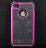 Mesh combo silicone sleeve case for iphone4 4S